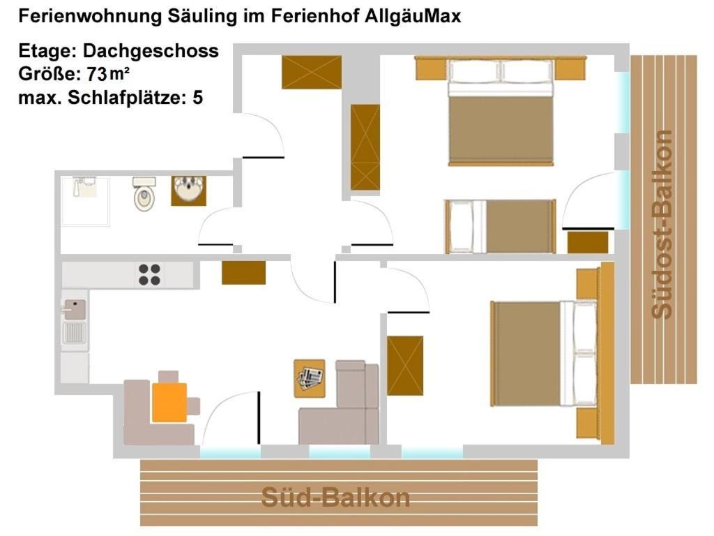 Ferienhof Allgaeumax Füssen Oda fotoğraf